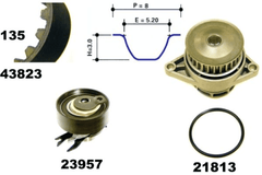 Wasserpumpe + Zahnriemensatz für SEAT VW AROSA CORDOBA Vario IBIZA II INCA