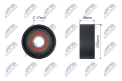 Spannrolle Keilriemen für BMW 3 Touring Coupe Cabriolet 5 7 X5 X6