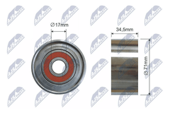Umlenk Führungsrolle Keilrippenriemen für MAZDA 3 Stufenheck 5 6 Station Wagon