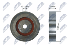 Umlenk Führungsrolle Keilrippenriemen für TOYOTA AVENSIS Liftback Kombi