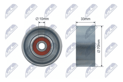 Umlenk Führungsrolle Keilrippenriemen für NISSAN CUBE JUKE MICRA III IV C+C