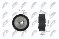 Spannrolle Keilrippenriemen für CITROËN FIAT LANCIA PEUGEOT SUZUKI BERLINGO /