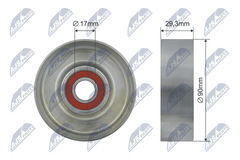 Umlenk Führungsrolle Keilriemen für HYUNDAI KIA SANTA FÉ II CARNIVAL / GRAND III