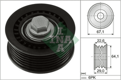 Umlenk Führungsrolle Keilrippenriemen für CITROËN OPEL PEUGEOT DS C5 AIRCROSS X