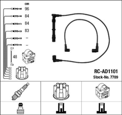 Zündleitungssatz für AUDI 80 B4 Stufenheck Avant 100 C4 A6 CABRIOLET B3