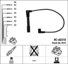 Zündleitungssatz für ALFA ROMEO AUDI SKODA VW 33 A4 B5 Avant B6 Cabriolet A6 C4