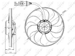 Lüfter Motorkühlung für AUDI SEAT VW A3 TT Roadster LEON TOLEDO II BORA I