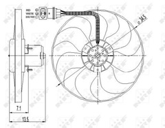 Lüfter Motorkühlung für AUDI SEAT SKODA VW A3 TT Roadster AROSA CORDOBA IBIZA