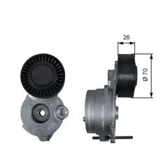 Riemenspanner Keilrippenriemen für AUDI PORSCHE VW A4 Allroad B8 Avant A5