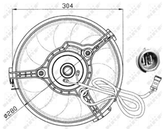 Lüfter Motorkühlung für AUDI FORD SEAT VW A4 B5 Avant A6 C4 C5 A8 D2 CABRIOLET