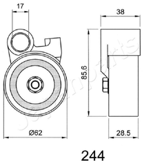 Riemenspanner Zahnriemen für TOYOTA LAND CRUISER 80 100
