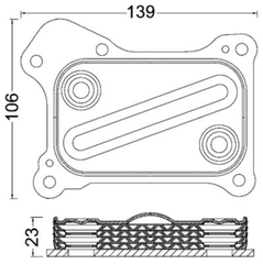 Ölkühler Motoröl für FIAT FORD LANCIA OPEL SUZUKI 500 C 500L DOBLO
