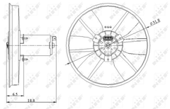 Lüfter Motorkühlung für SEAT VW CORDOBA Vario IBIZA II INCA CADDY
