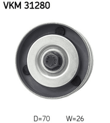 Umlenk Führungsrolle Keilrippenriemen links für VW LT 28-46 II Kasten