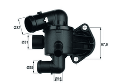 Thermostat Kühlmittel für AUDI SKODA VW A3 Cabriolet OCTAVIA II Combi SUPERB