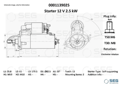 Anlasser Starter für MERCEDES-BENZ SPRINTER 5-t Kasten Pritsche/Fahrgestell Bus