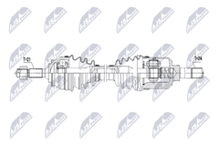 Antriebswelle Vorderachse links für CITROËN PEUGEOT C3 II / ORIGIN III C4 CACTUS