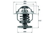 Thermostat Kühlmittel für AUDI FORD SEAT SKODA VW 80 B3 Stufenheck B4 Avant 100