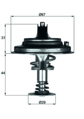 Thermostat Kühlmittel für MERCEDES-BENZ 124 Stufenheck E-KLASSE G-KLASSE