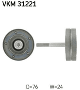 Umlenk Führungsrolle Keilrippenriemen für SEAT SKODA VW CORDOBA IBIZA III IV SC