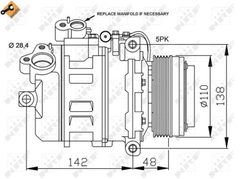 Kompressor Klimaanlage für BMW 3 Coupe Touring Cabriolet Compact 5 7 X5 Z8