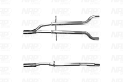 Abgasrohr hinten für AUDI A6 C6 Avant