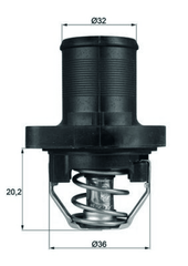 Thermostat Kühlmittel für CITROËN FIAT LANCIA PEUGEOT BERLINGO / FIRST