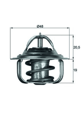 Thermostat Kühlmittel für FORD OPEL SAAB CAPRI I II III CONSUL Coupe Turnier