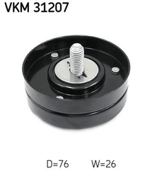 Umlenk Führungsrolle Keilrippenriemen für SEAT SKODA VW LEON TOLEDO II OCTAVIA