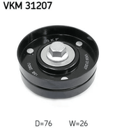 Umlenk Führungsrolle Keilrippenriemen für SEAT SKODA VW LEON TOLEDO II OCTAVIA