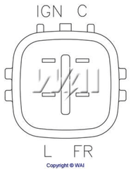 Lichtmaschine Generatorregler für MITSUBISHI