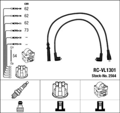 Zündleitungssatz für VOLVO 240 Kombi 340-360 Stufenheck 740 760
