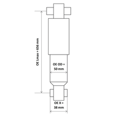 Stoßdämpfer Hinterachse für IVECO DAILY III Pritsche/Fahrgestell Kasten IV V VI