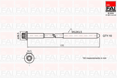 Zylinderkopfschraubensatz für FIAT MERCEDES-BENZ NISSAN OPEL RENAULT TALENTO
