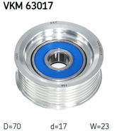 Umlenk Führungsrolle Keilrippenriemen für HONDA CIVIC VIII Hatchback