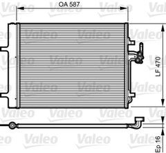 Kondensator Klimaanlage für FORD VOLVO LAND ROVER GALAXY II MONDEO IV