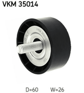 Umlenk Führungsrolle Keilrippenriemen links für OPEL VAUXHALL ASTRA J Caravan