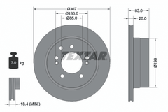2x Bremsscheibe Hinterachse für SSANGYONG RODIUS I II VAN