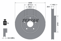 2x Bremsscheibe Vorderachse für BYD ATTO 3