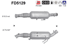 Ruß Partikelfilter Abgasanlage für VW CRAFTER 30-50 Kasten Pritsche/Fahrgestell
