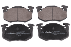 Bremsbelagsatz Scheibenbremse Hinterachse für CITROËN PEUGEOT RENAULT SAXO