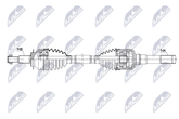 Antriebswelle Hinterachse links für FORD USA MUSTANG Coupe Convertible