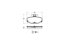 Bremsbelagsatz Scheibenbremse Hinterachse für AC FORD TVR ACE COBRA IV ESCORT V