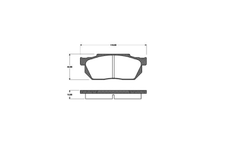 Bremsbelagsatz Scheibenbremse Vorderachse für HONDA CIVIC IV Hatchback