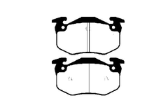 Bremsbelagsatz Scheibenbremse Hinterachse für CITROËN PEUGEOT RENAULT SAXO