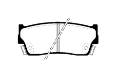 Bremsbelagsatz Scheibenbremse Vorderachse für SUZUKI VITARA Cabrio X-90