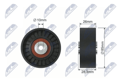 Umlenk Führungsrolle Keilrippenriemen für OPEL RENAULT SAAB SIGNUM CC VECTRA C