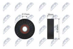 Spannrolle Keilriemen für ALFA ROMEO LANCIA 147 156 Sportwagon 166 GTV SPIDER