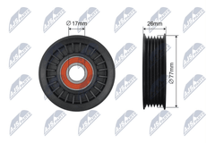 Spannrolle Keilrippenriemen für OPEL SAAB CALIBRA A OMEGA B Caravan SIGNUM CC