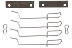 Zubehörsatz Scheibenbremsbelag Hinterachse für CITROËN PEUGEOT RENAULT SAXO